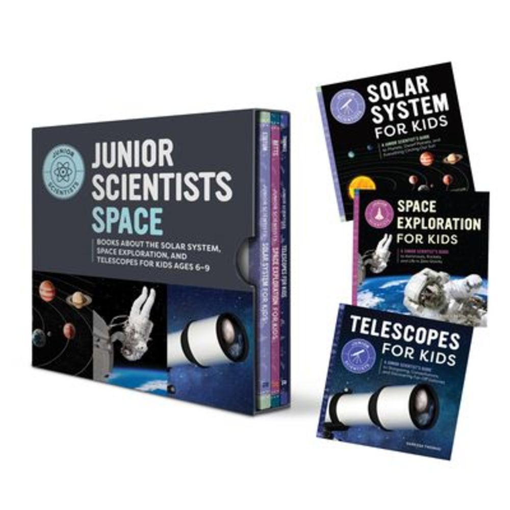 Junior Scientists Space 4 Book Box Set: Books about the Solar System, Space Expl